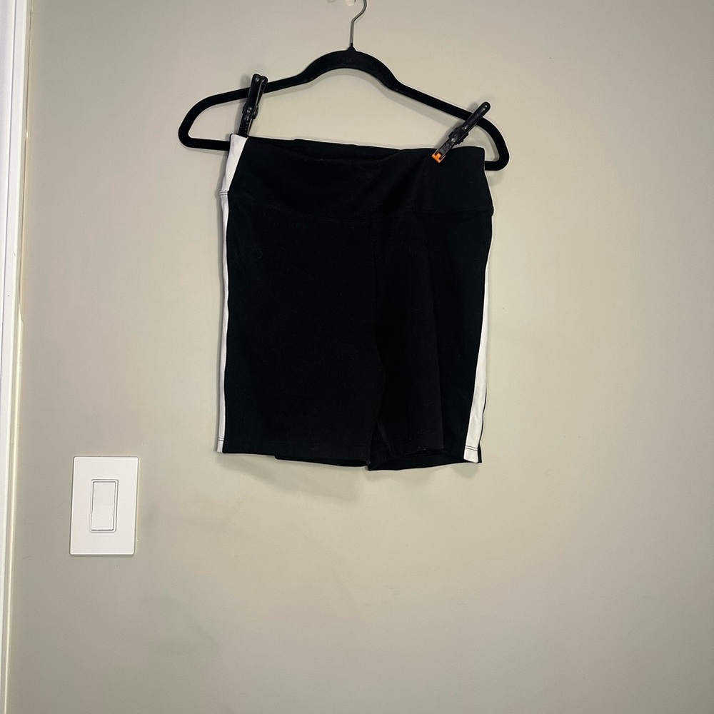 PINK Victoria's Secret Black and White Bike Shorts